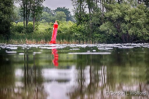Channel Marker From Water Level_P1150015-7.jpg - Photographed along the Rideau Canal Waterway near Smiths Falls, Ontario, Canada.